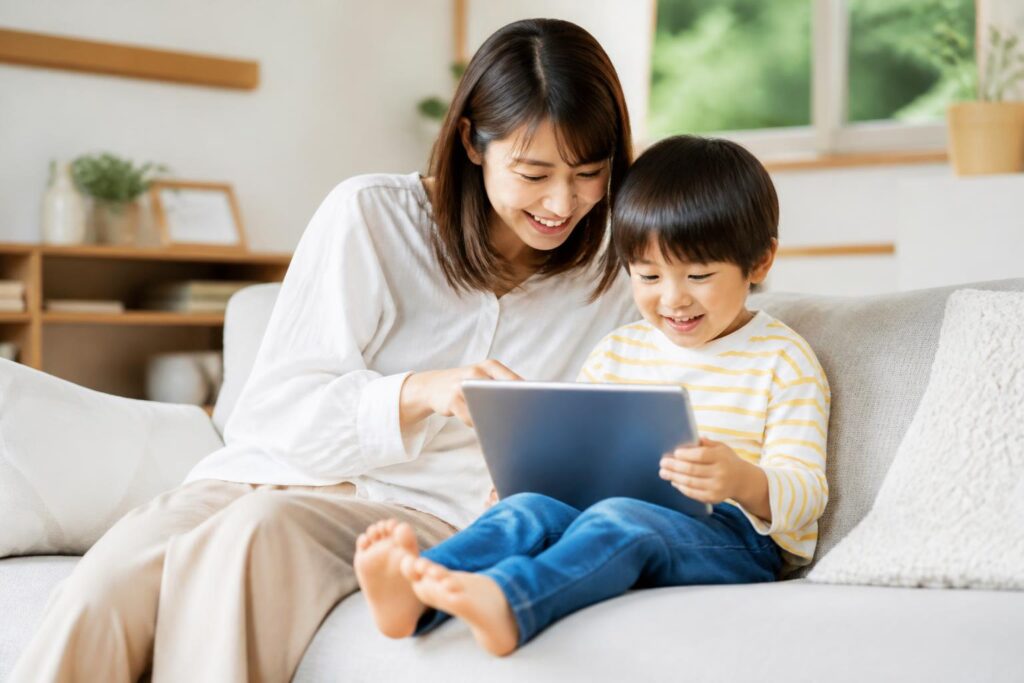 子ども向け英語動画配信はどの視聴端末で見られる？